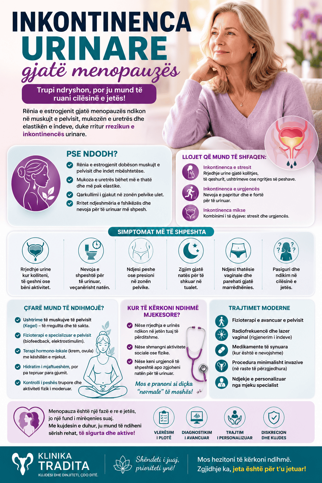 Inkontinenca urinare gjate menopauzes