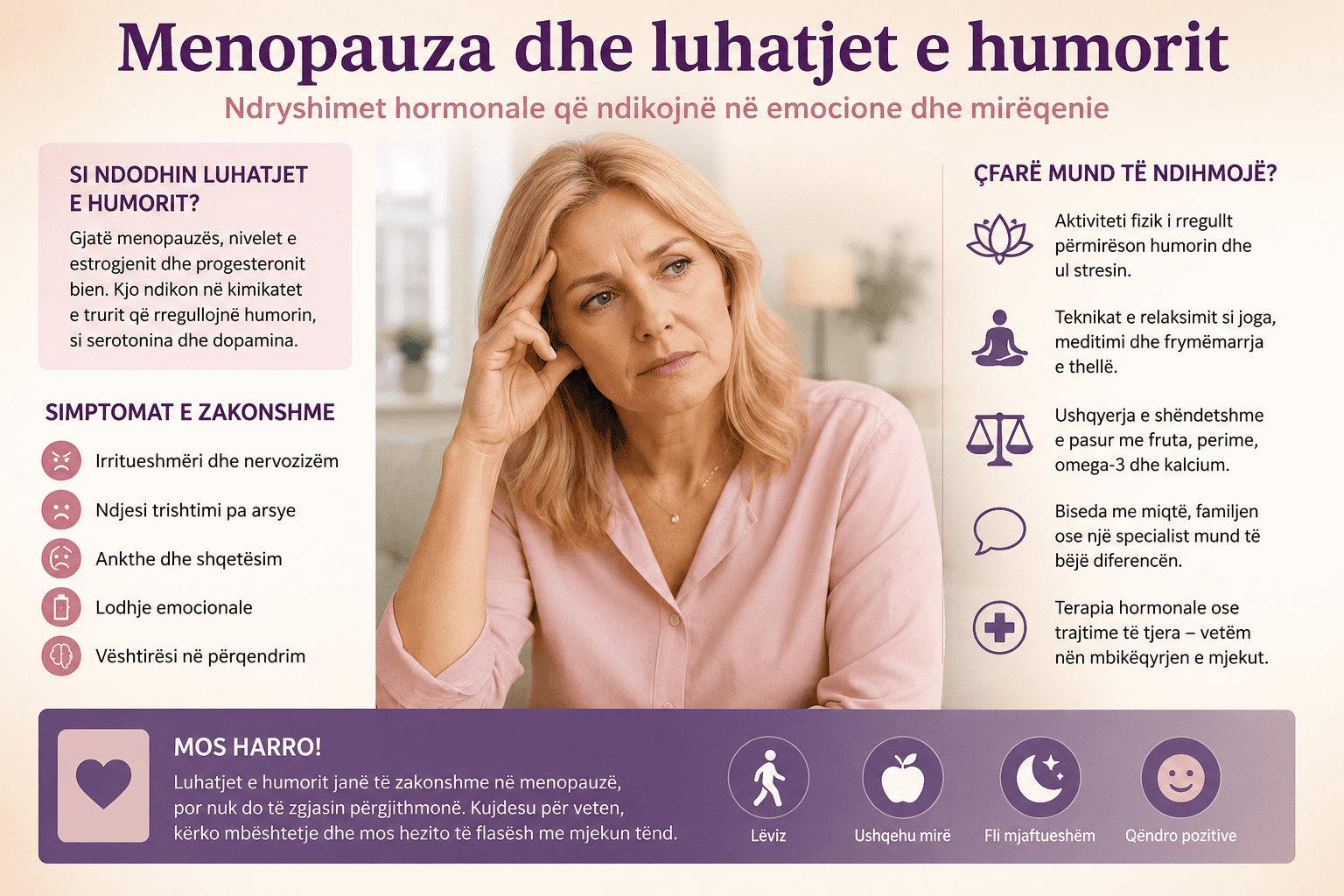 Menopauza dhe luhatjet e humorit
